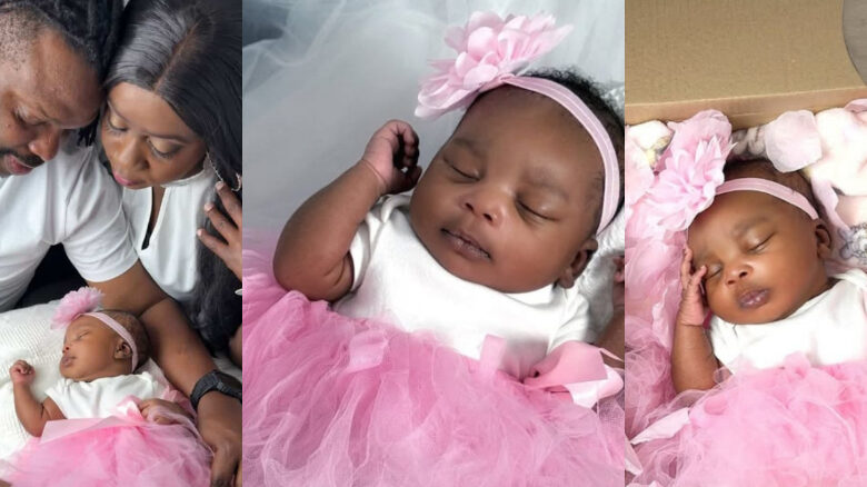Gospel singers Nikki Laoye and Soul Snatcha share photos of their first child as they reveal the new
