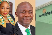 Halima Buba SunTrust Bank CEO Innocent Mbagwu CCO and bank logo 1