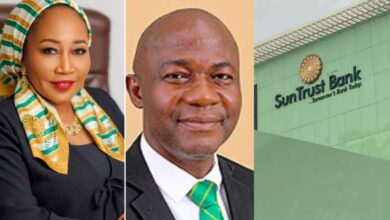 Halima Buba SunTrust Bank CEO Innocent Mbagwu CCO and bank logo 1