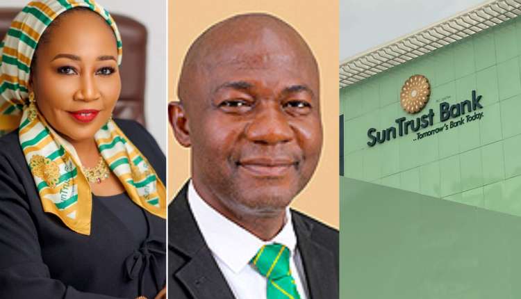 Halima Buba SunTrust Bank CEO Innocent Mbagwu CCO and bank logo 1