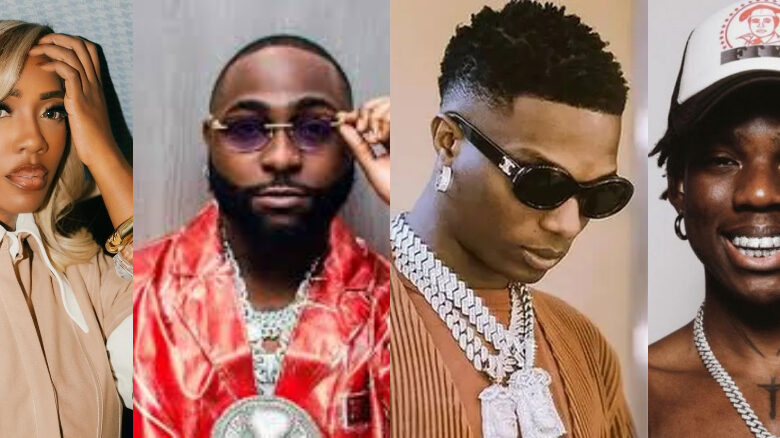 Tiwa Savage Davido Wizkid Rema