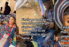 lady marries babydaddy